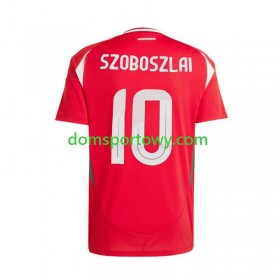 Koszulka Węgry Dominik Szoboszlai 10 Domowe Koszulki Piłkarskie Euro 2024 Krótki Rękaw